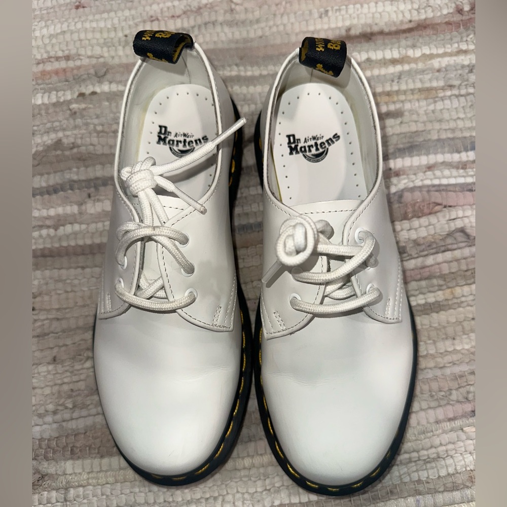 Dr. Martens White Leather Oxford Shoes - Picture 5 of 8